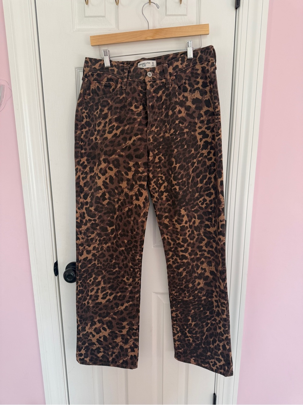 Abercrombie & Fitch Leopard low rise